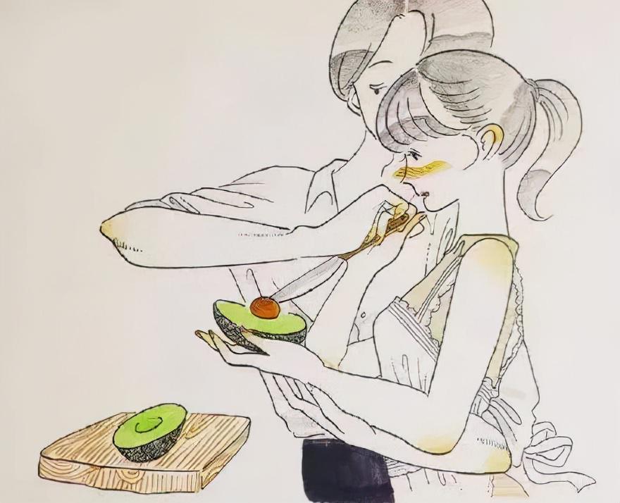 私人情侣网络站(日本小姐姐的70张情侣插画，好真实)-第33张图片-蝶芒网