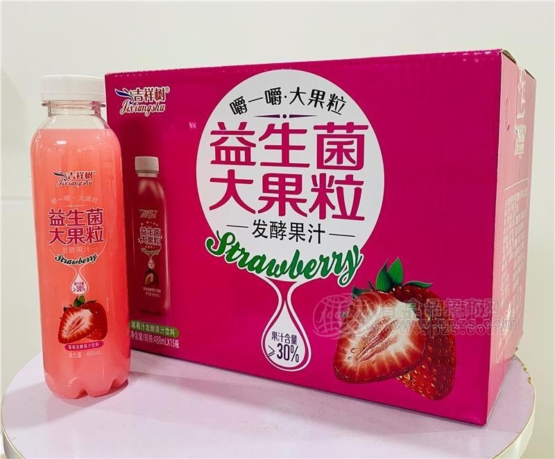 吉祥树益生菌发酵果汁草莓味