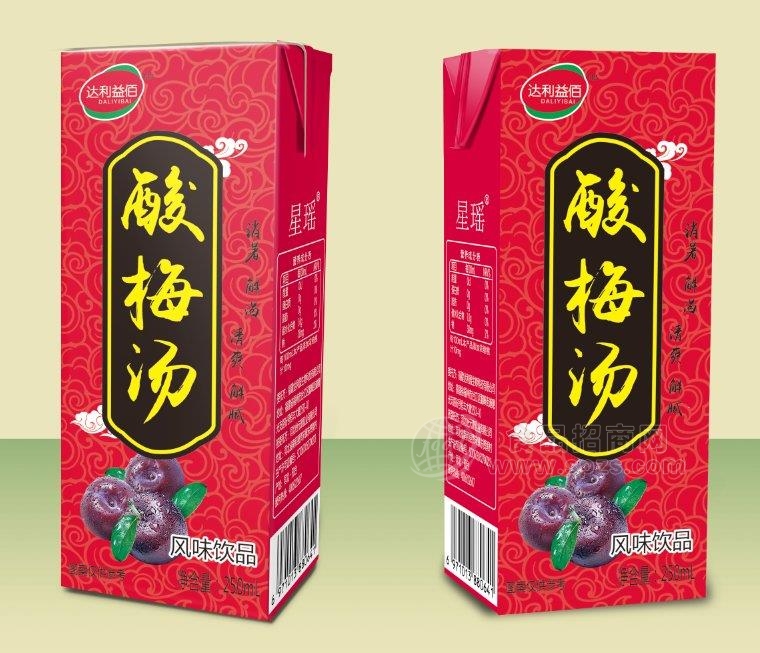 达利益佰水果味风味饮料酸梅汤