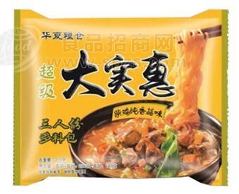 华夏粮仓大实惠方便面柴鸡炖香菇味