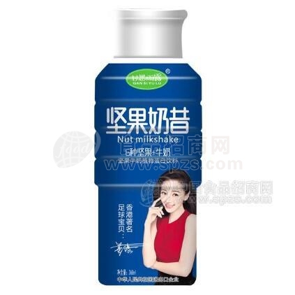 甘思雨露坚果奶昔包装亮眼