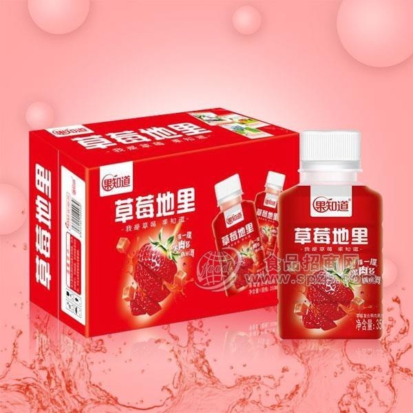 果知道草莓地里复合果肉果汁饮料