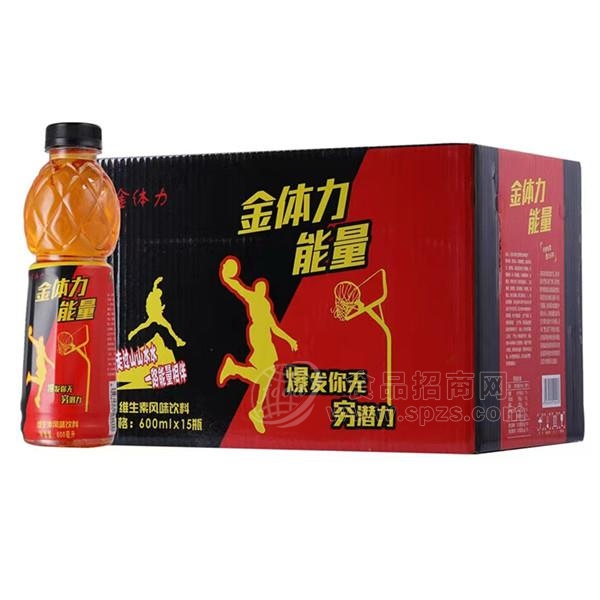 金体力能量 维生素风味饮品 新品招商600mlx15瓶