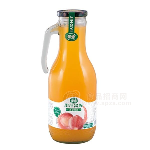 景意 果汁贵族 餐饮果汁 大瓶果汁 水蜜桃汁 果汁饮料招商1.5L
