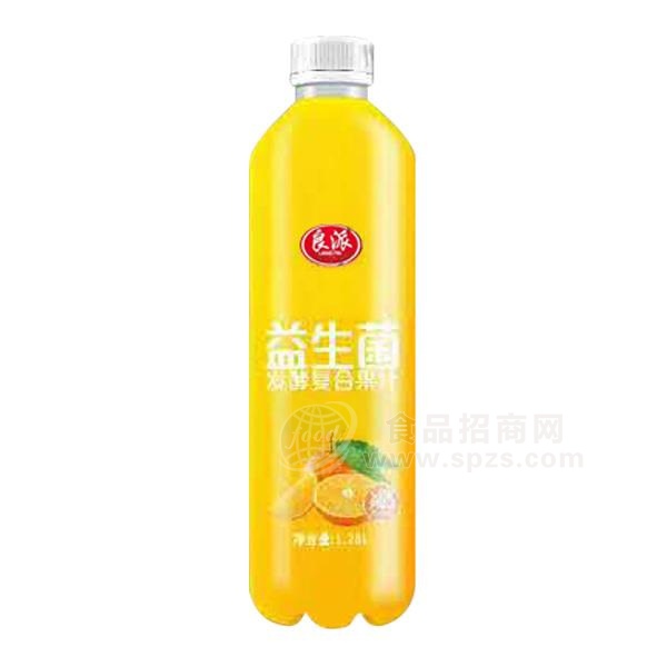 良派鲜橙味益生菌发酵复合果汁饮料1.25L
