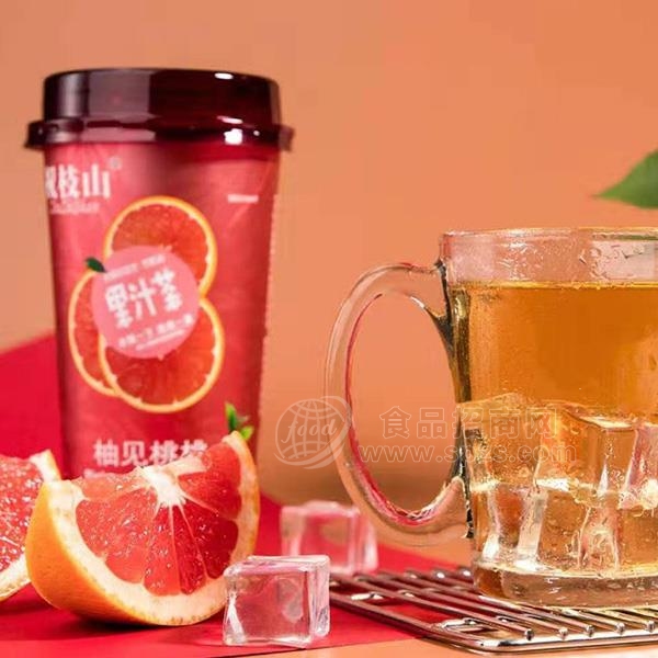 祝枝山果汁饮料茶饮料 柚见桃桃 果汁茶饮料430ml