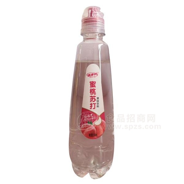 百多利蜜桃苏打果味饮料500ml