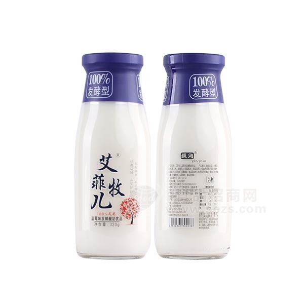 艾菲牧儿蓝莓味发酵酸奶饮品320g