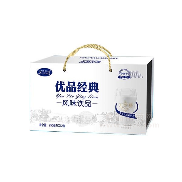 源乐情优品经典风味饮品250mlx12盒