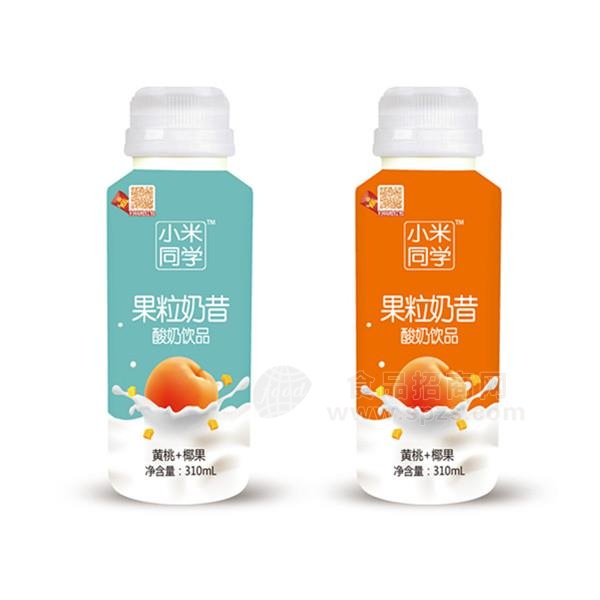 小米同学果粒奶昔黄桃+椰果酸奶饮品310ml