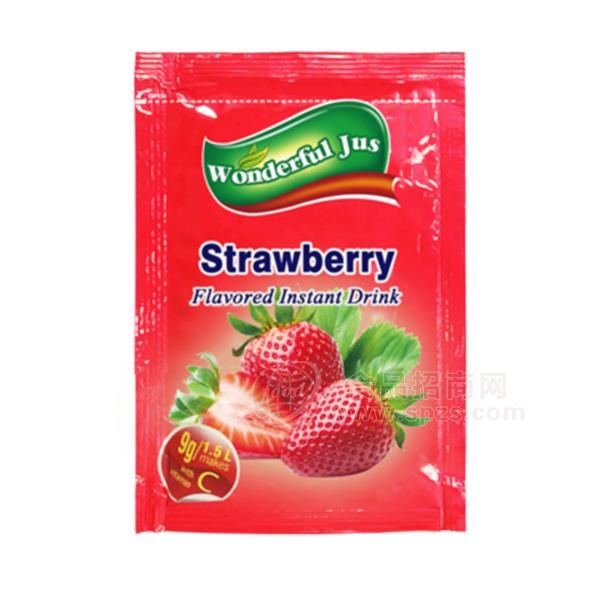 草莓味 固体饮料  冲调饮料 9g