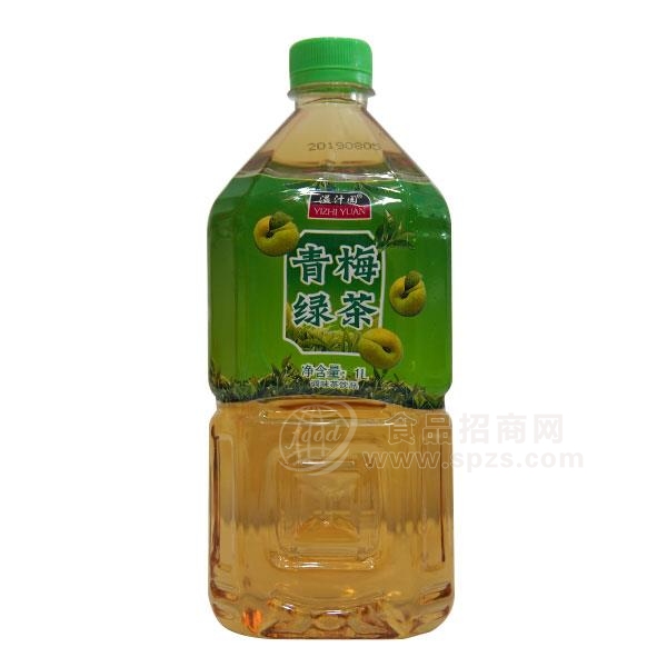 溢汁园 青梅绿茶调味茶饮料1L
