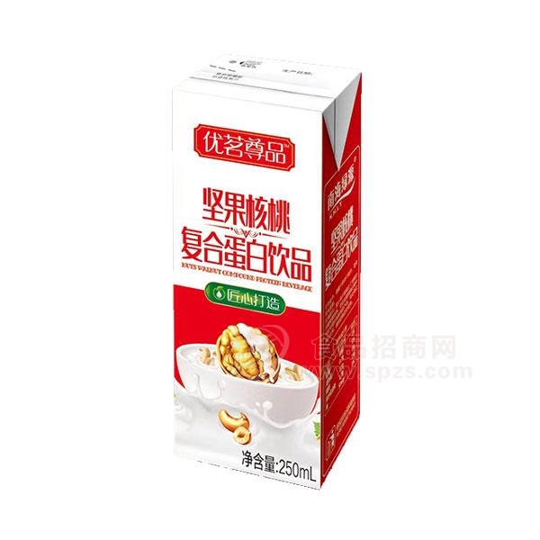 优茗尊品 坚果核桃复合蛋白饮品250ml