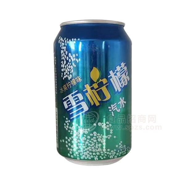 雪柠檬汽水饮料 冰爽柠檬味饮料