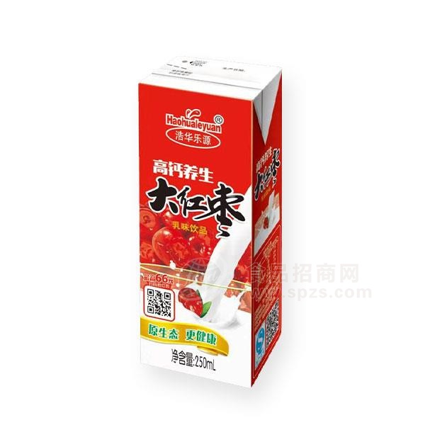 浩华乐源 高钙养生大红枣乳味饮品250ml