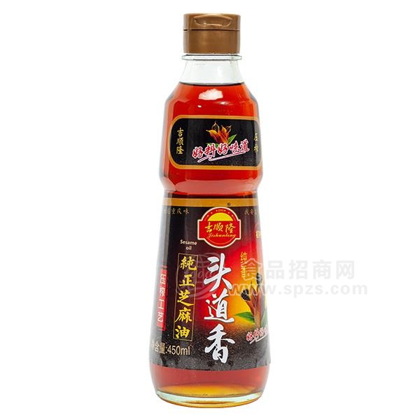 吉顺隆 头道香纯正芝麻油450ml