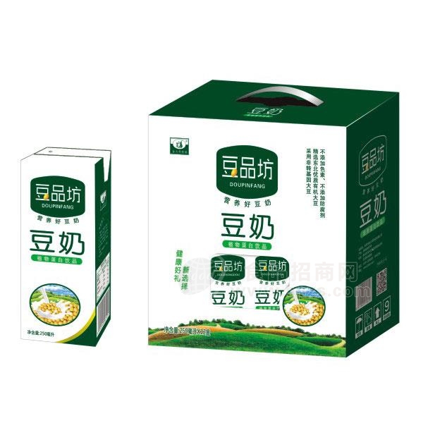 豆品坊 豆奶 植物蛋白饮料招商250ml