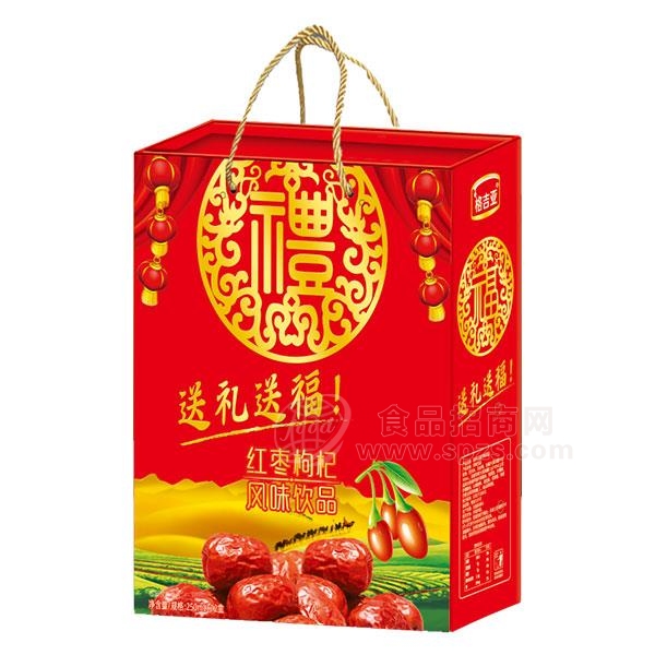 红枣枸杞风味饮料礼盒250mlx12盒