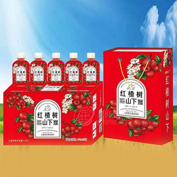 红楂树山下 山楂果肉果味饮料 果汁饮料招商350mlx15瓶
