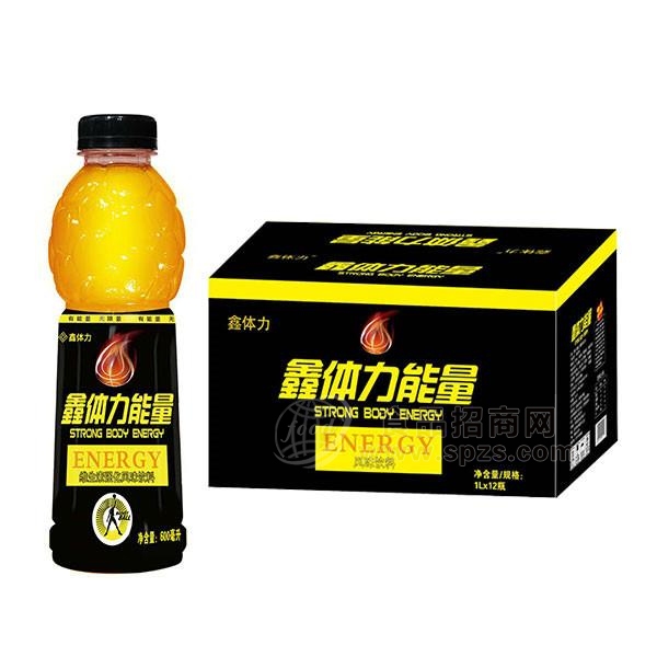 鑫体力维生素强化饮料 能量风味饮料1Lx12瓶