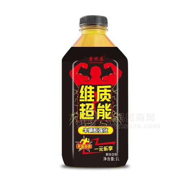 康悦晨牛磺酸强化饮料 果味饮料1L