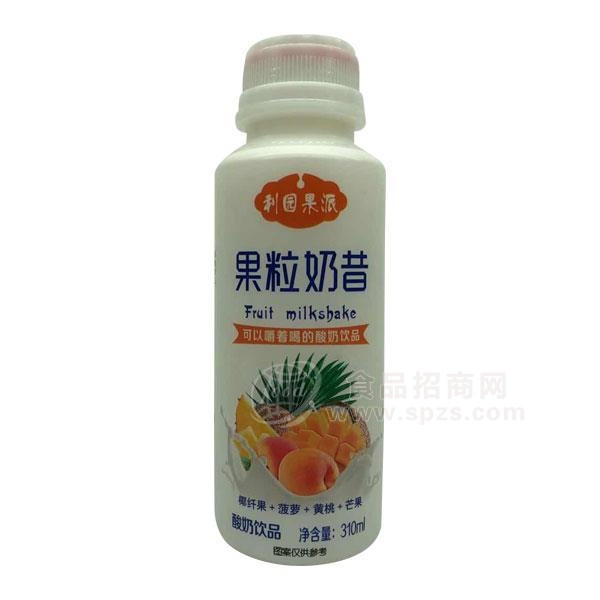 利园果派 果粒奶昔 酸奶饮品 310ml