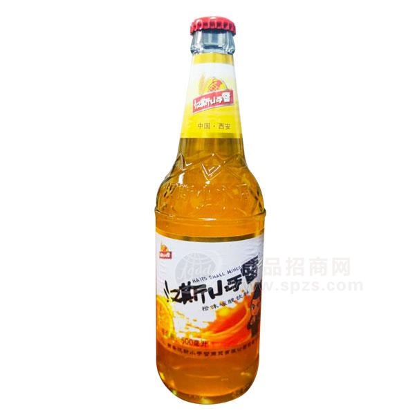 汉斯小手雷 汉斯果啤 玻璃瓶装 橙味碳酸饮料风味饮品招商厂家直销500ml