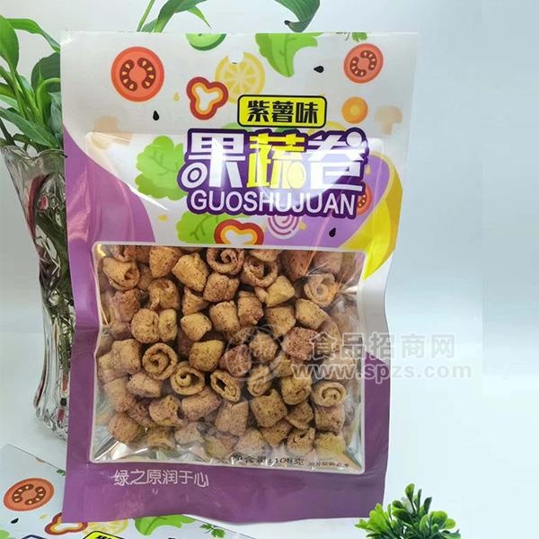 紫薯味果蔬卷 休闲食品108g