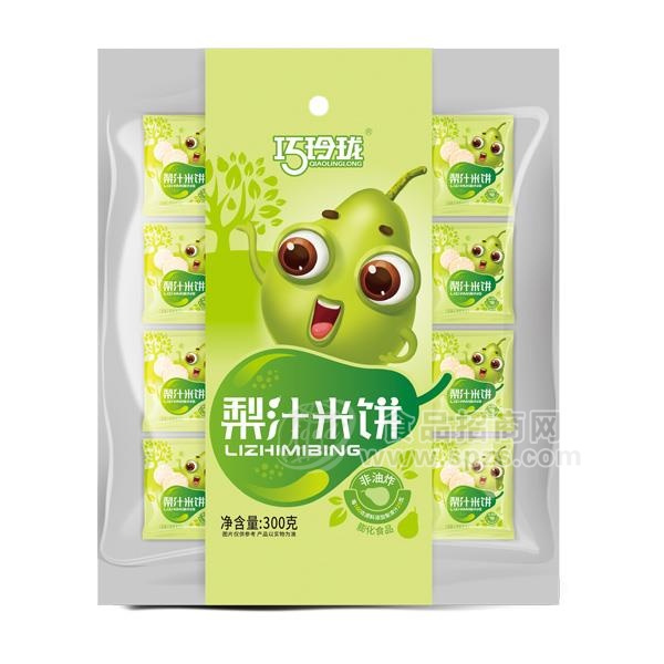 巧玲珑 梨汁米饼 非油炸膨化食品 休闲零食招商300g