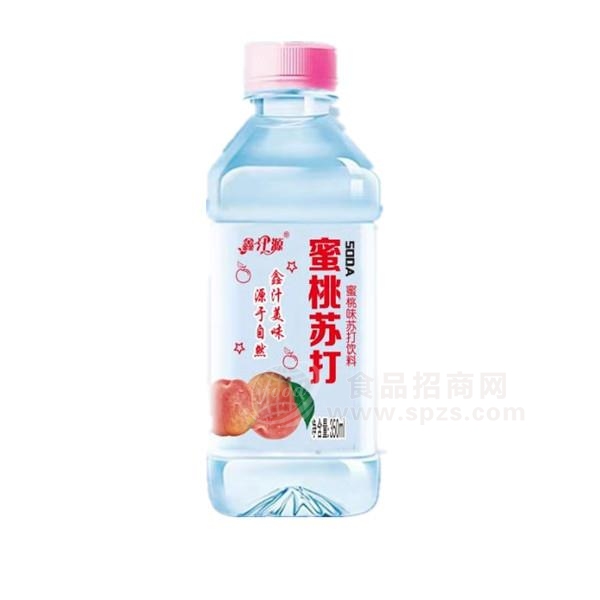 鑫汁源 蜜桃苏打 果味苏打饮料招商350ml