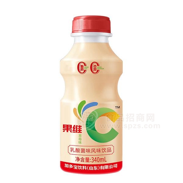 果维C 乳酸菌风味饮品 草莓味 乳饮料招商340ml