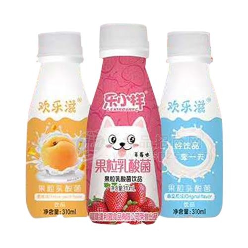 欢乐滋 乐小样 果粒乳酸菌饮品 乳饮料 310ml