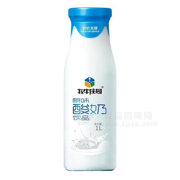 牧牛庄园 原味酸奶饮品1L