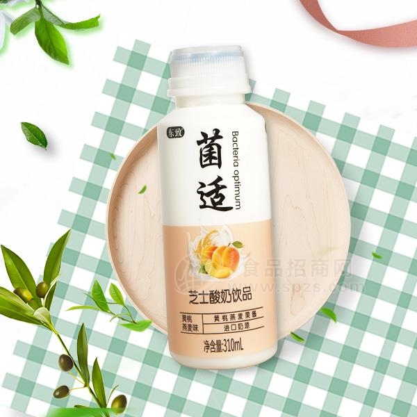 东致 菌适  黄桃燕麦味芝士酸奶饮品  310ml