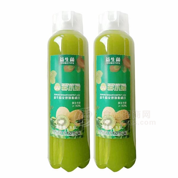 猕小媚益生菌发酵猕猴桃汁果汁饮料招商1.5L