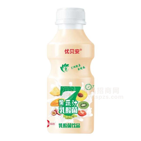 优贝安 果蔬汁乳酸菌饮品 果蔬乳饮料 招商340ml