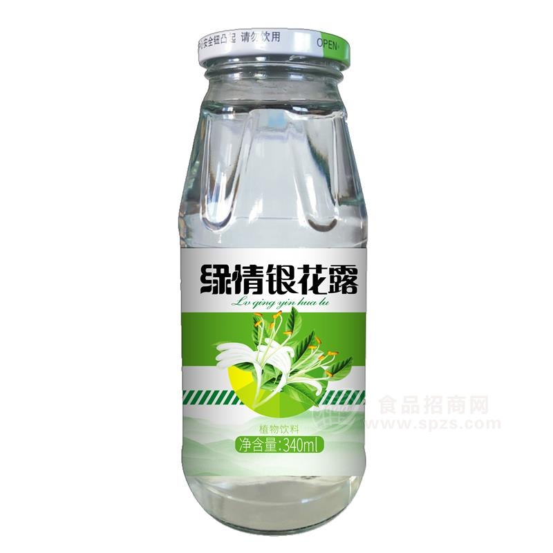 绿情 金银花甘露340ML-玻璃瓶
