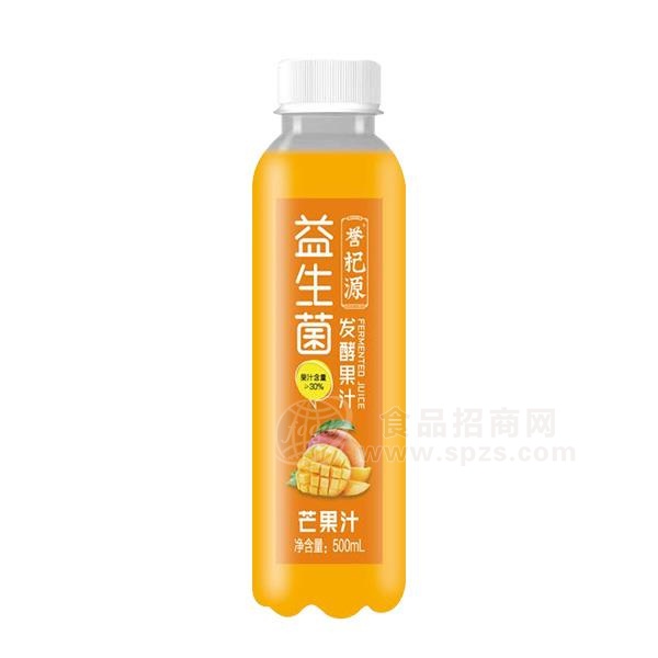 誉杞源 益生菌芒果汁 果汁饮料500ml