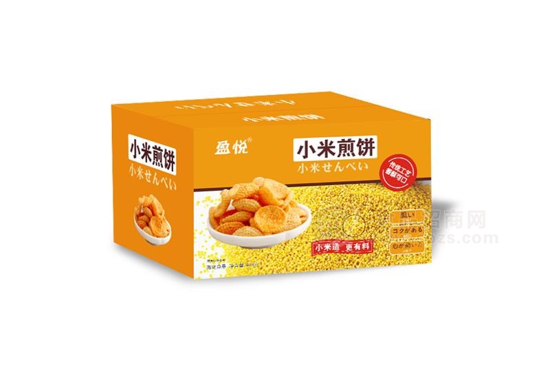 盈悦小米煎饼 定量装休闲食品 米饼批发招商 休闲食品生产基地