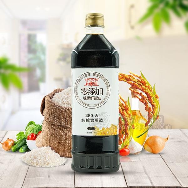 玉锦园 纯粮食酿造  味极鲜酱油 调味品 1L