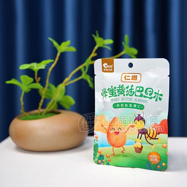 洽洽仁趣蜂蜜黄油巴旦木 坚果果仁 休闲干果新品招商30g