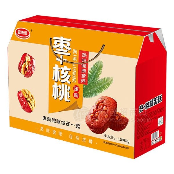 盛康馨枣+核桃蛋糕  烘焙食品礼袋装1.008kg