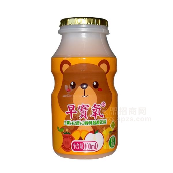 早宝氧  乳酸菌饮料 乳饮料 100ml