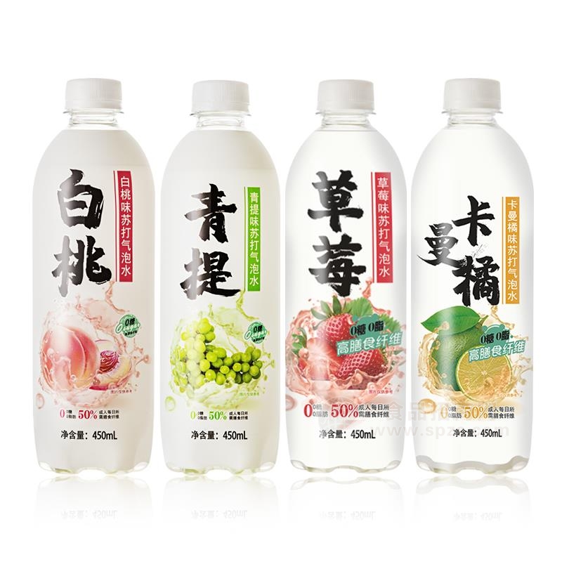 秋林苏打气泡水饮料 450ml*12