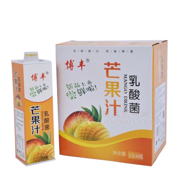 博丰 芒果汁乳酸菌1.5L