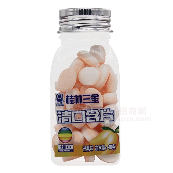 桂林三金清口含片芒果味40g