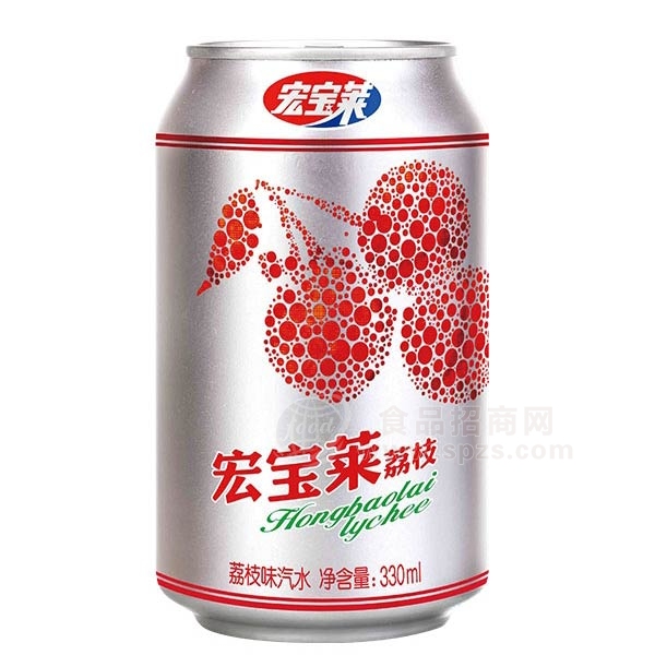 宏宝莱荔枝味汽水330ml