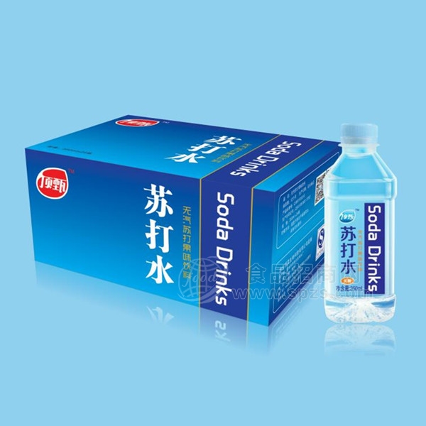 顶甄 苏打水 无气苏打果味饮料350mL