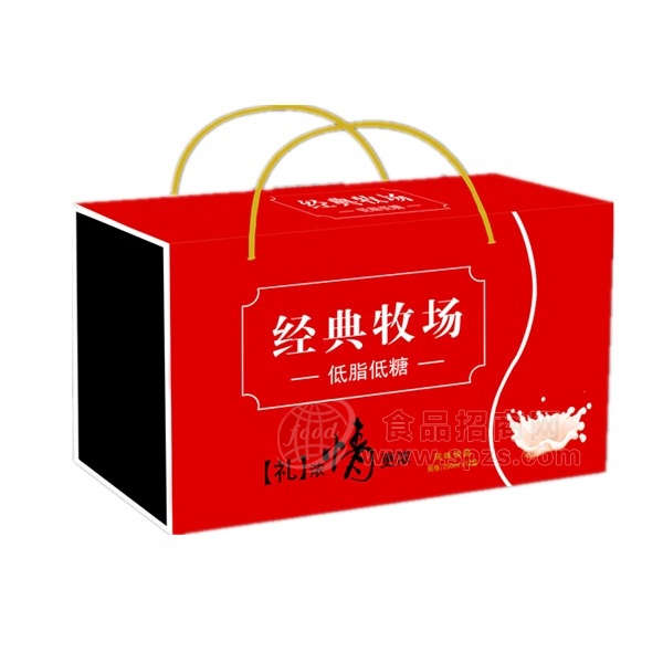 经典牧场  低脂低糖风味饮品  250mlx12盒