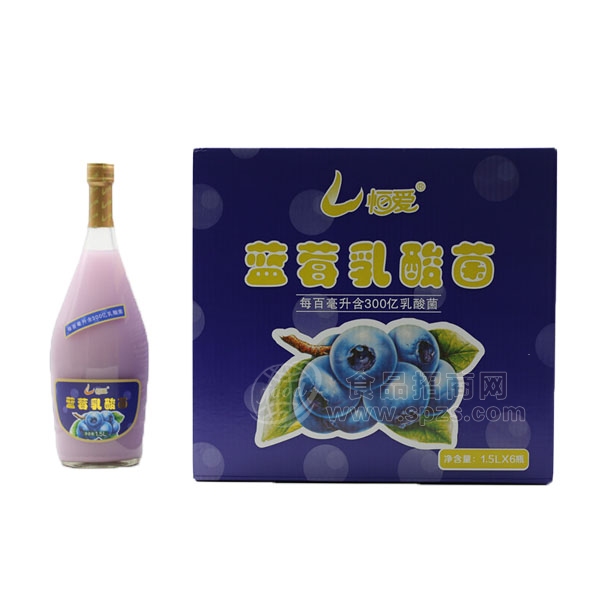 恒爱 蓝莓乳酸菌饮料 1.5Lx6瓶